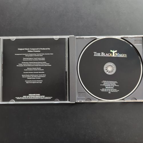 Inside of the first CD album box showing the CD