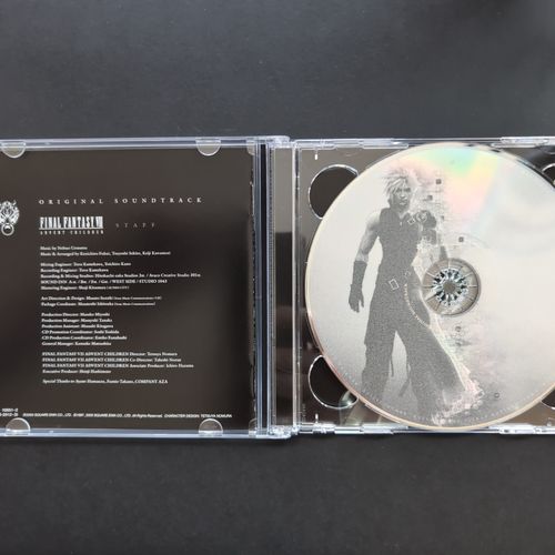 Inside of the CD album box showing the CD1