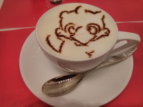 Chocobo art latte