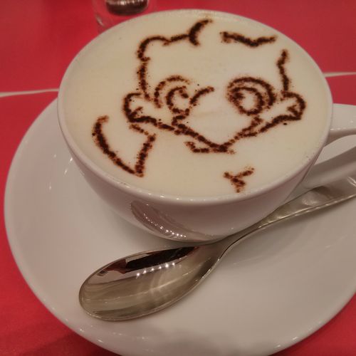 Chocobo art latte