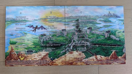 Inside of the vinyl album box