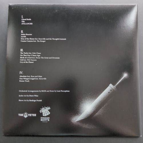 Back cover of the vinyl album box