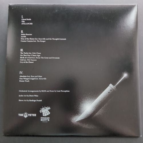 Back cover of the vinyl album box