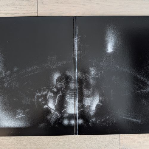 Inside of the vinyl album box