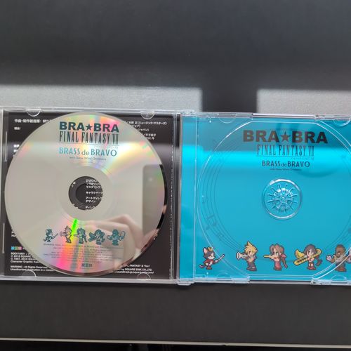 Inside of the CD album box showing the CD