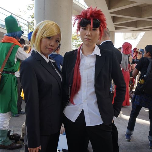 Final Fantasy VII cosplayers: Reno and Elena