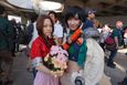 Final Fantasy VII cosplayers: Aerith and Yuffie