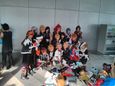 A large group of cosplayers