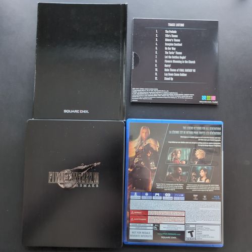 Artbook, mini bande son, steel book et jeu arrière