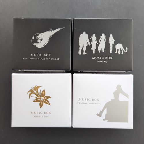 The music boxes, in their box