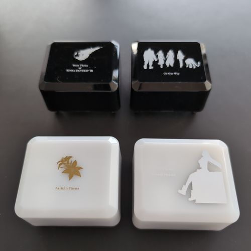 Four music boxes