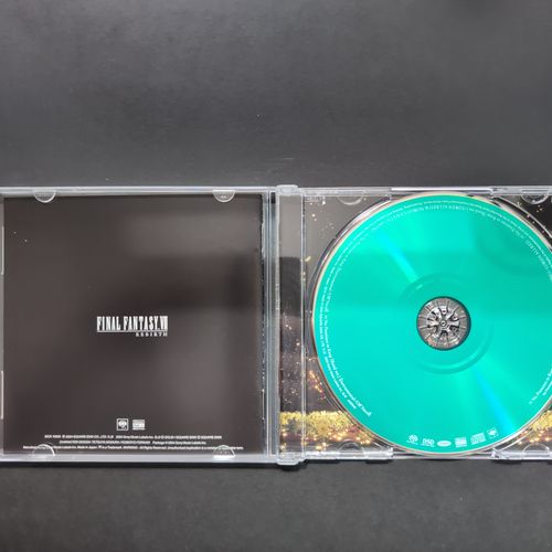 Inside of the CD album box showing the CD