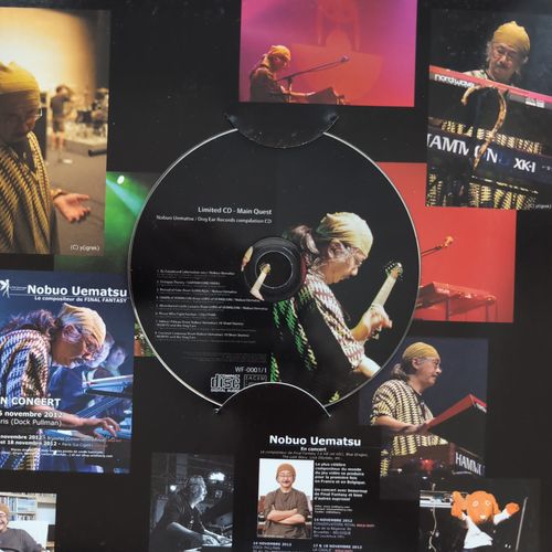 Inside of the album box showing the CD