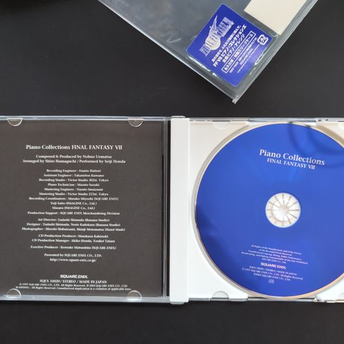 Inside of the CD album box showing the CD