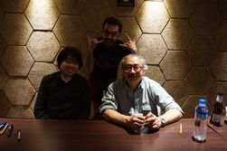 Hiroyuki Nakayama, Nobuo Uematsu et moi-même
