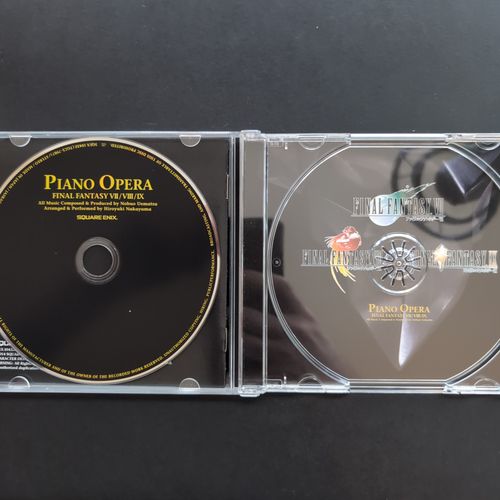 Inside of the CD album box showing the CD