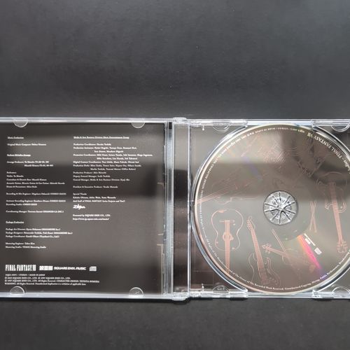 Inside of the CD album box showing the CD
