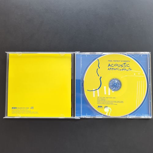 Inside of the CD album box showing the CD