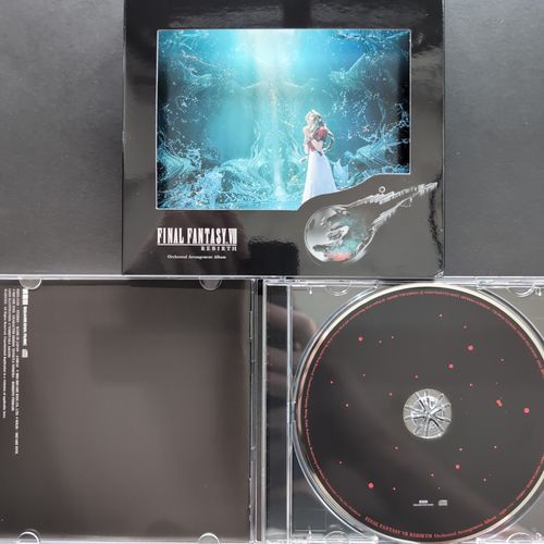 Inside of the CD album box showing the CD