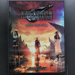 Front cover of the book featuring Tifa, Aerith, and Sephiroth.