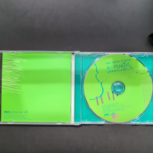 Inside of the CD album box showing the CD