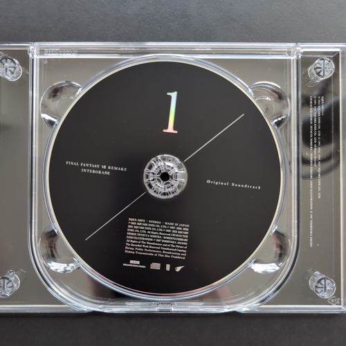 Inside of the CD album box showing the CD
