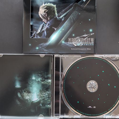 Inside of the CD album box showing the CD