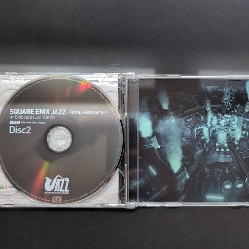 Inside of the CD album box showing the CD