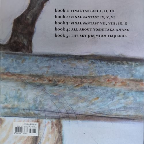 Back cover of The Sky: The Art of Final Fantasy Boxed Set.