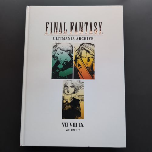 Front cover of the book featuring portraits of the main characters from VII, VIII, and IX.
