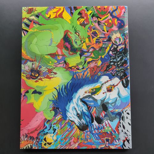 Back cover of a book from an exhibition.